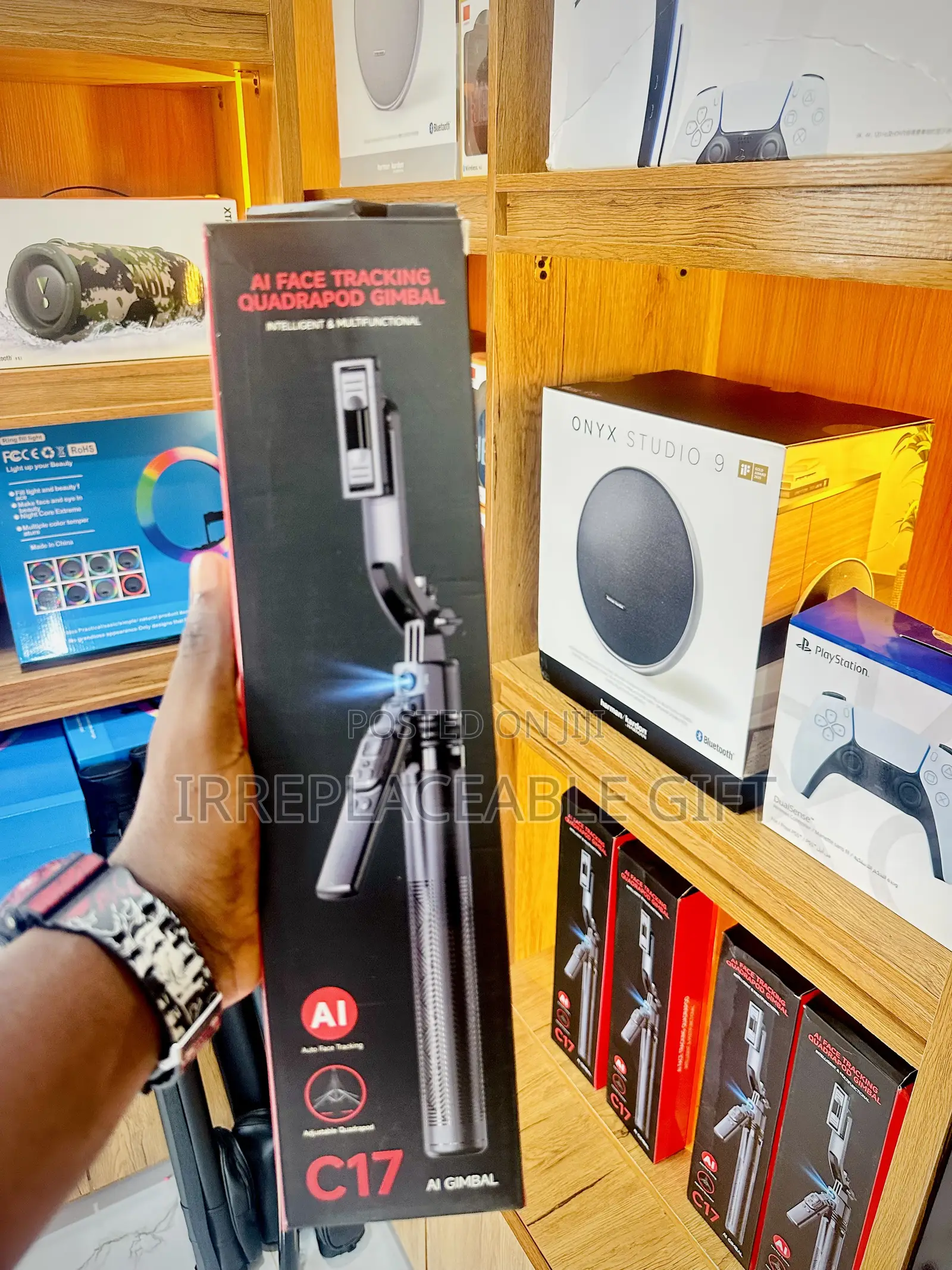 360° C17 AI Face Tracking Quadrapod Gimbal & Selfie Stick