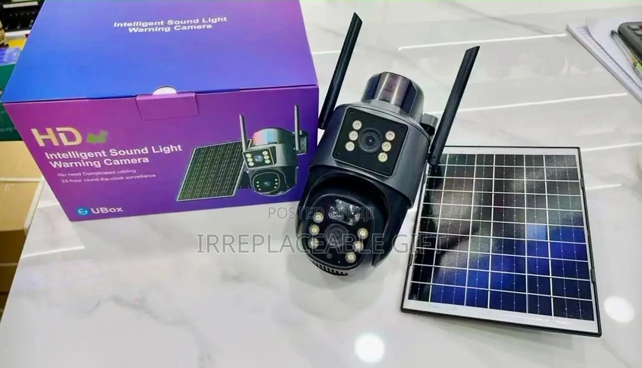 UBOX Solar Powered HD PTZ CCTV Camera With SIM / WiFi & Night Vision