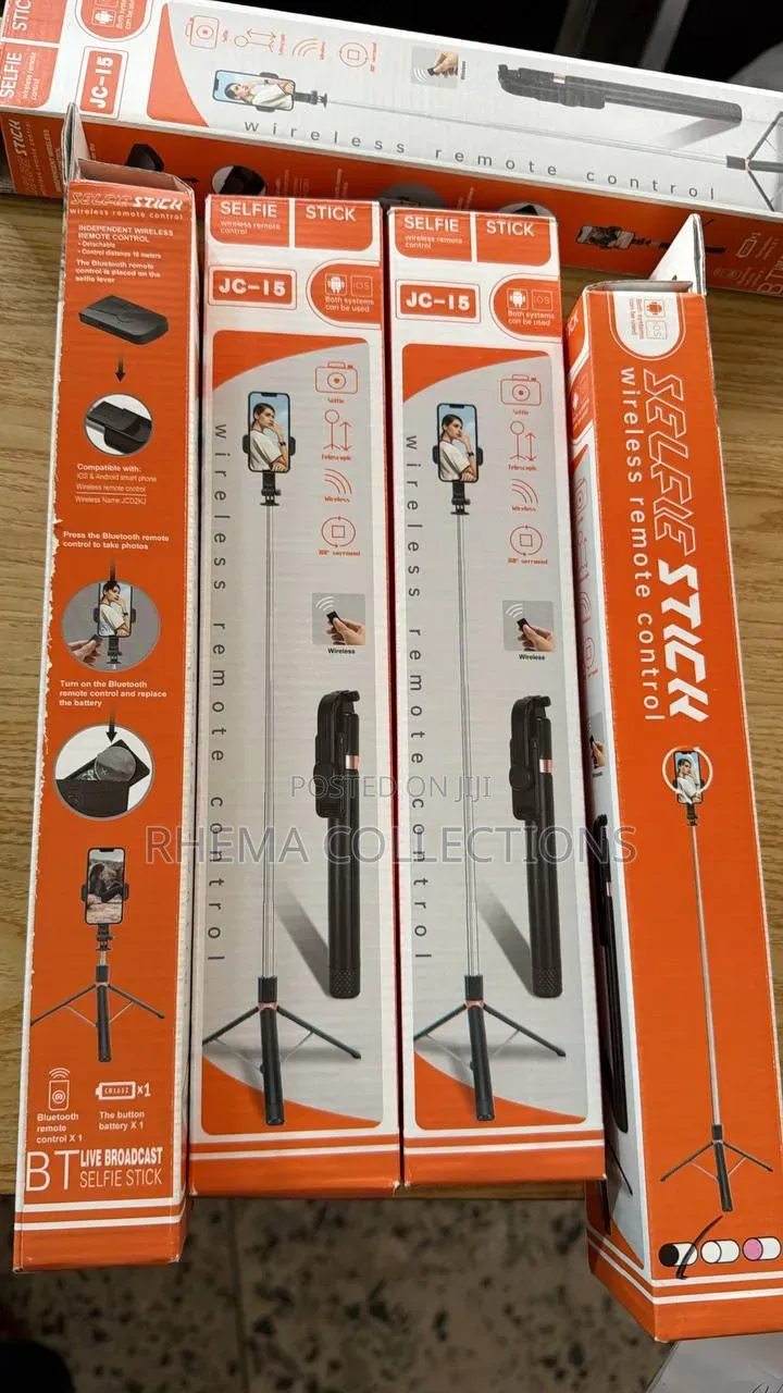 JC-15 Wireless Bluetooth Selfie Stick & Tripod