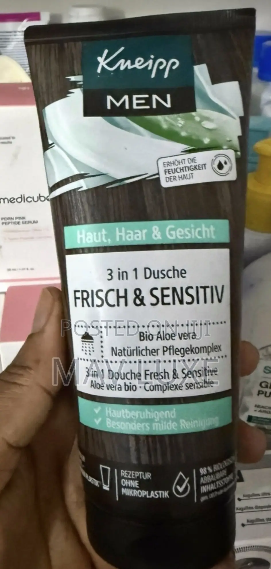 Kneipp Men 3-in-1 Kraftvoll , Aloe Vera Shower Gel