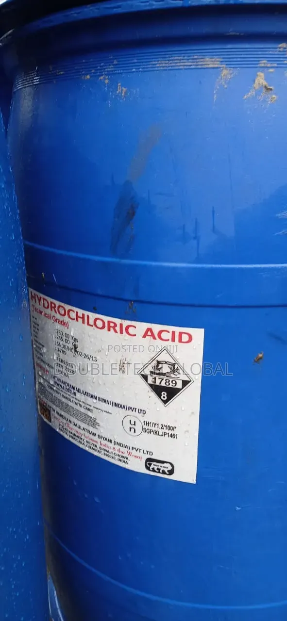 Original Hydrochloric Acid Technical Grade 220kg Drum - Industrial