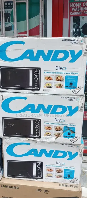 Candy Microwave + Grill 25l,black Color.