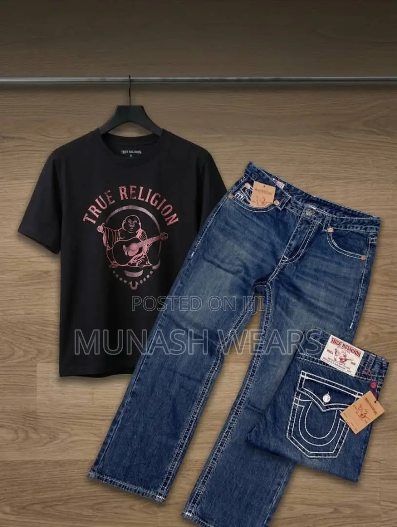 Original True Religion T-Shirt With Jean Combo M-3xl
