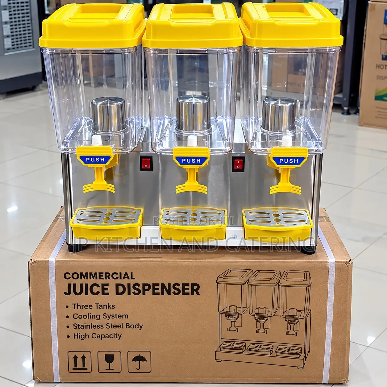 3 Tank Juice Depenser Machine