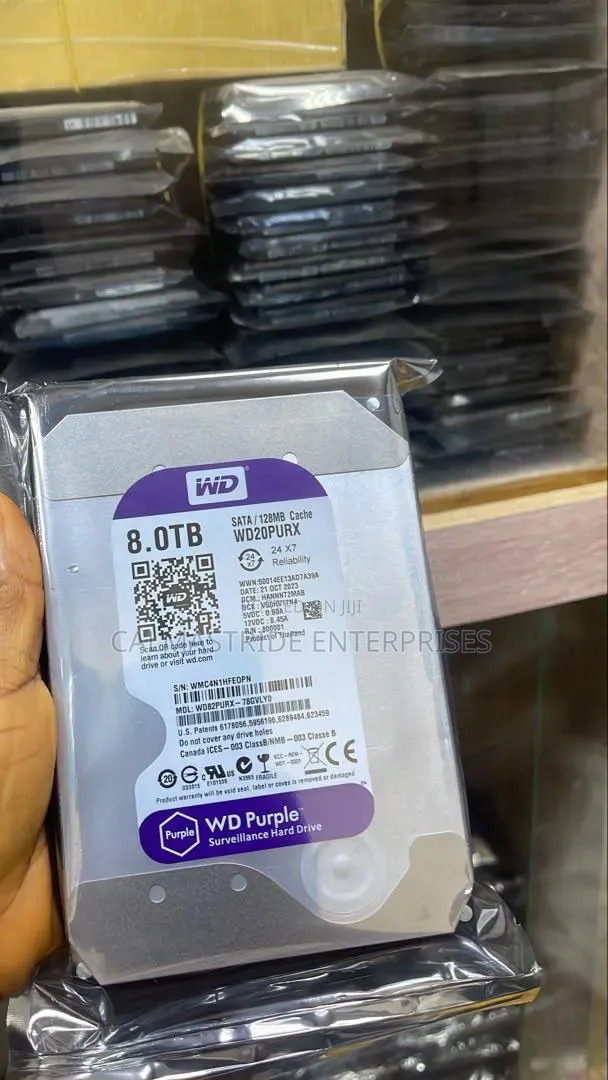 WD Purple Surveillance Hard Drive 8TB