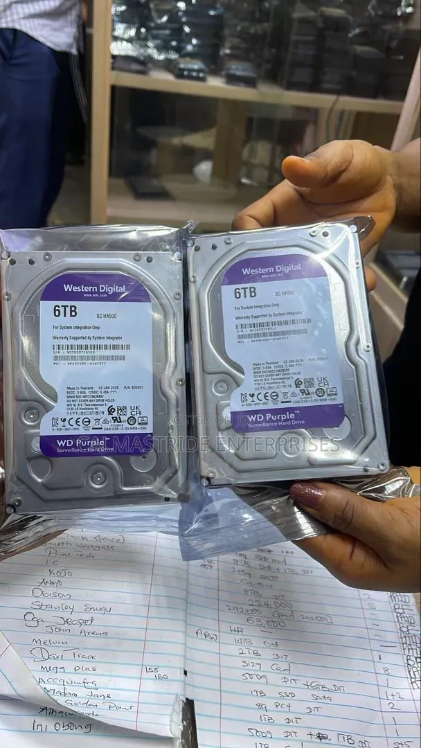 WD Purple Surveillance Hard Drive 6TB