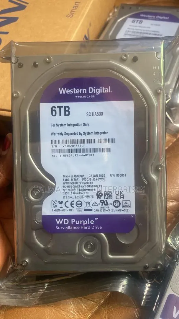 WD Purple Surveillance Hard Drive 6TB