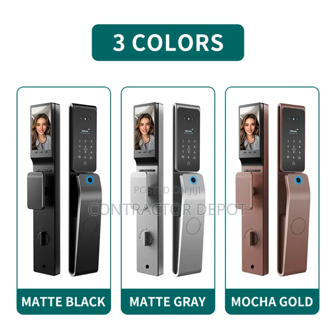 Tuya Waterproof Fingerprint 3D Face Recognition Digital Password Lock