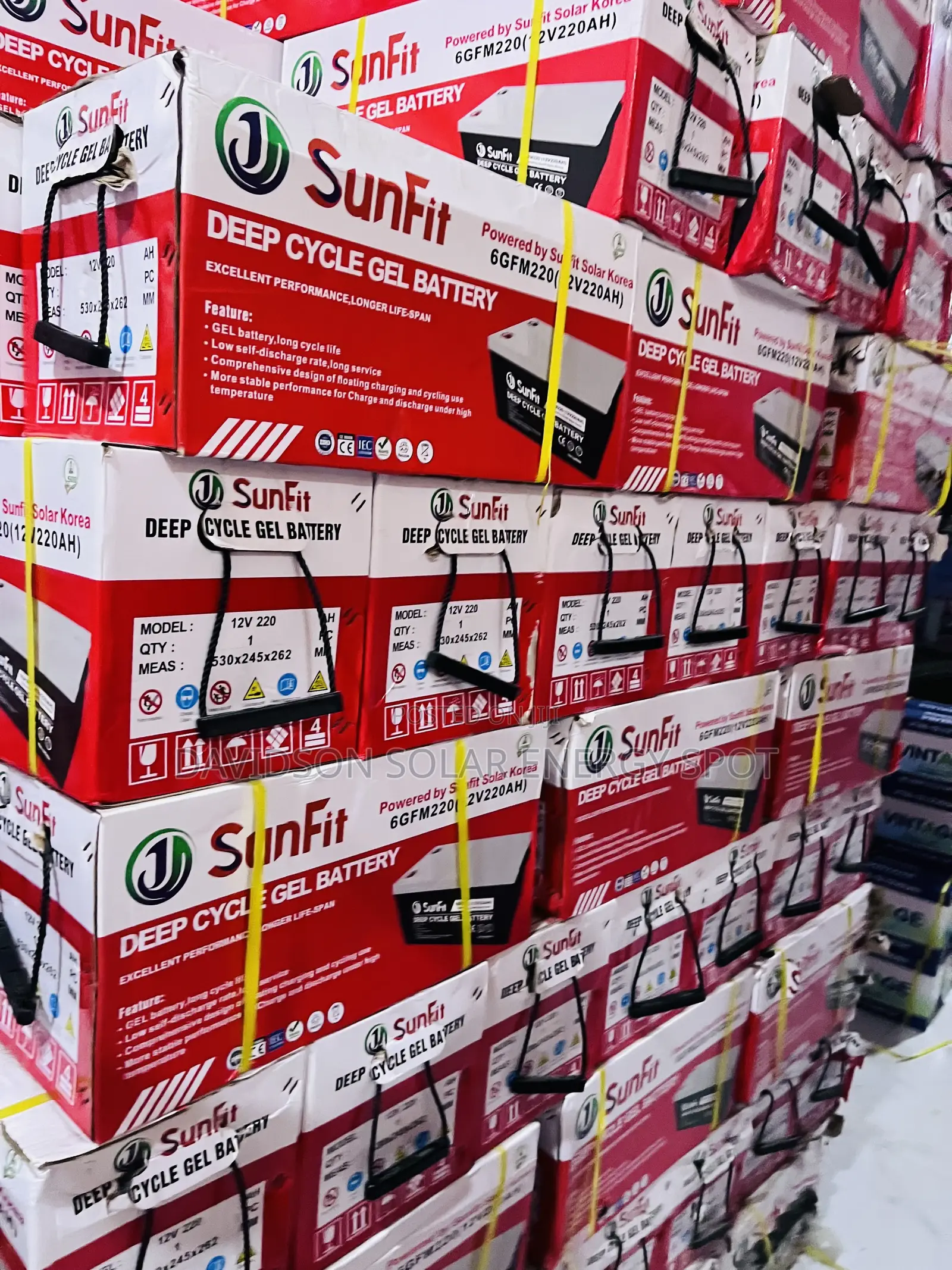 220arh 12v Sunfit Gel Solar Battery
