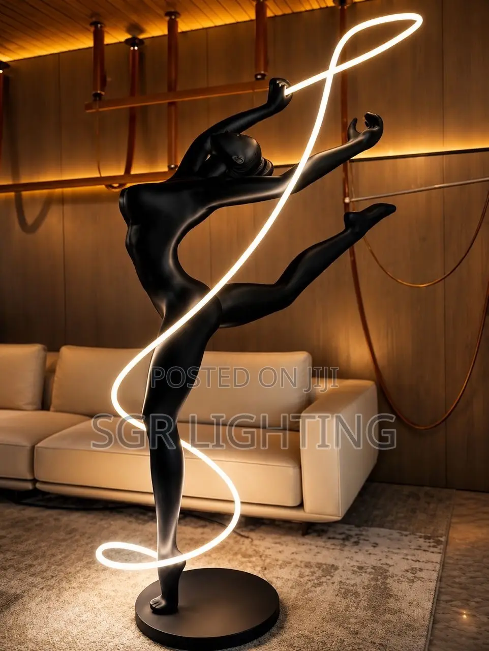 Living Room Bedroom Floor Lamps, Human-Shaped Art Sculptures