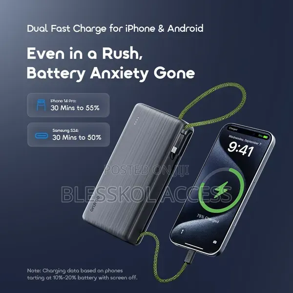 Oraimo PowerNova L22 20000mAh Power Bank With Lightning Cable