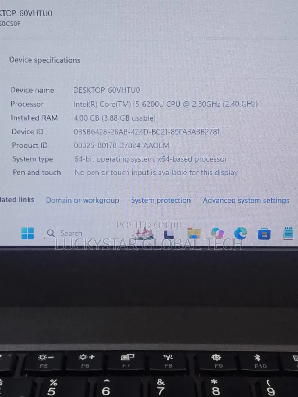 Laptop Lenovo ThinkPad T470 8GB Intel Core i5 SSD 128GB