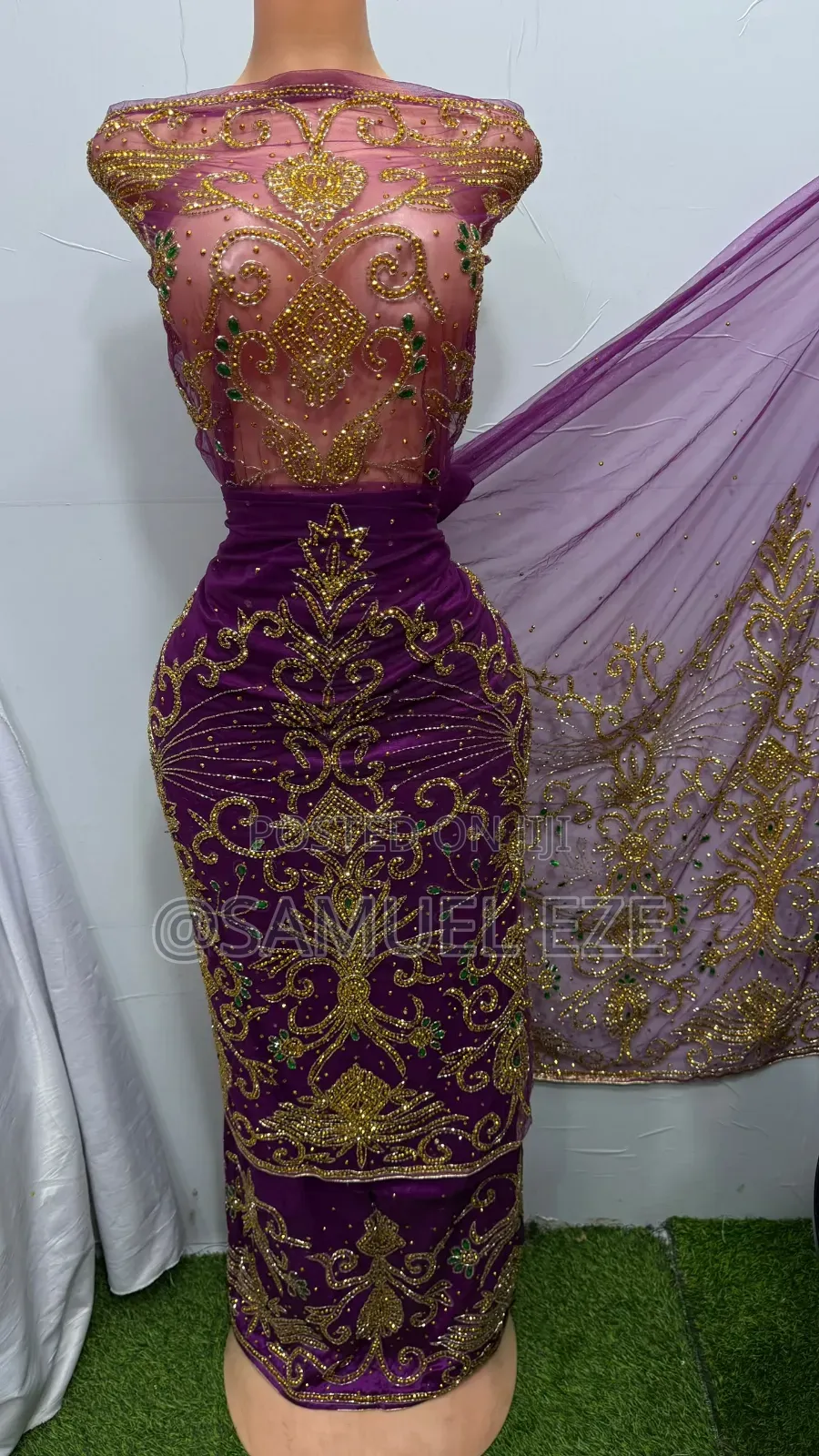 Indian George and Blouse With Net