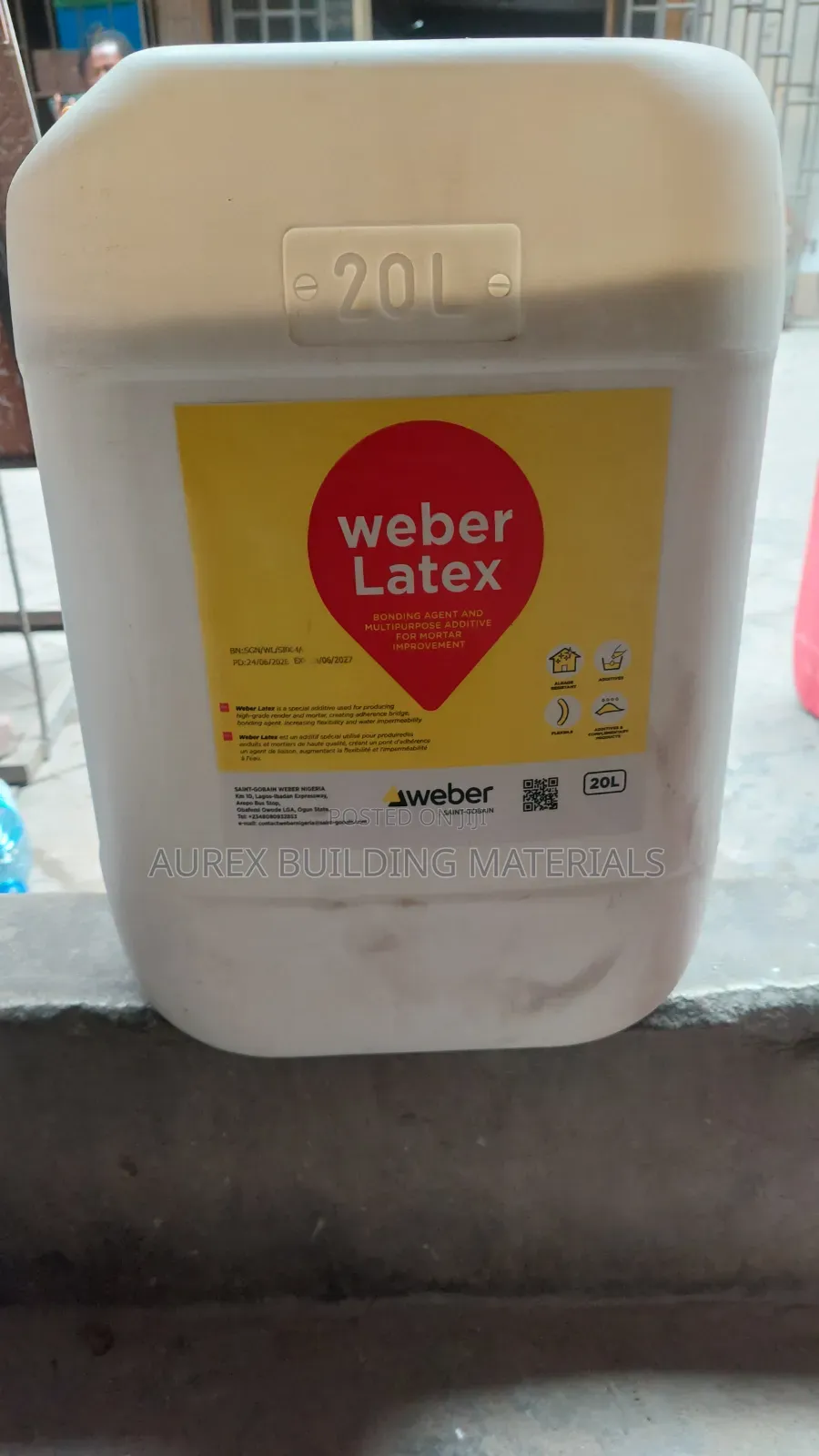 Weber Latex Bonding Agent – 20 Liters | Original Quality