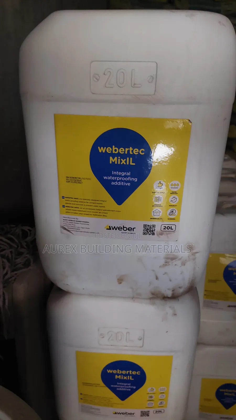 Webertec Mixil – 20 Litres | Integral Waterproofing Additive