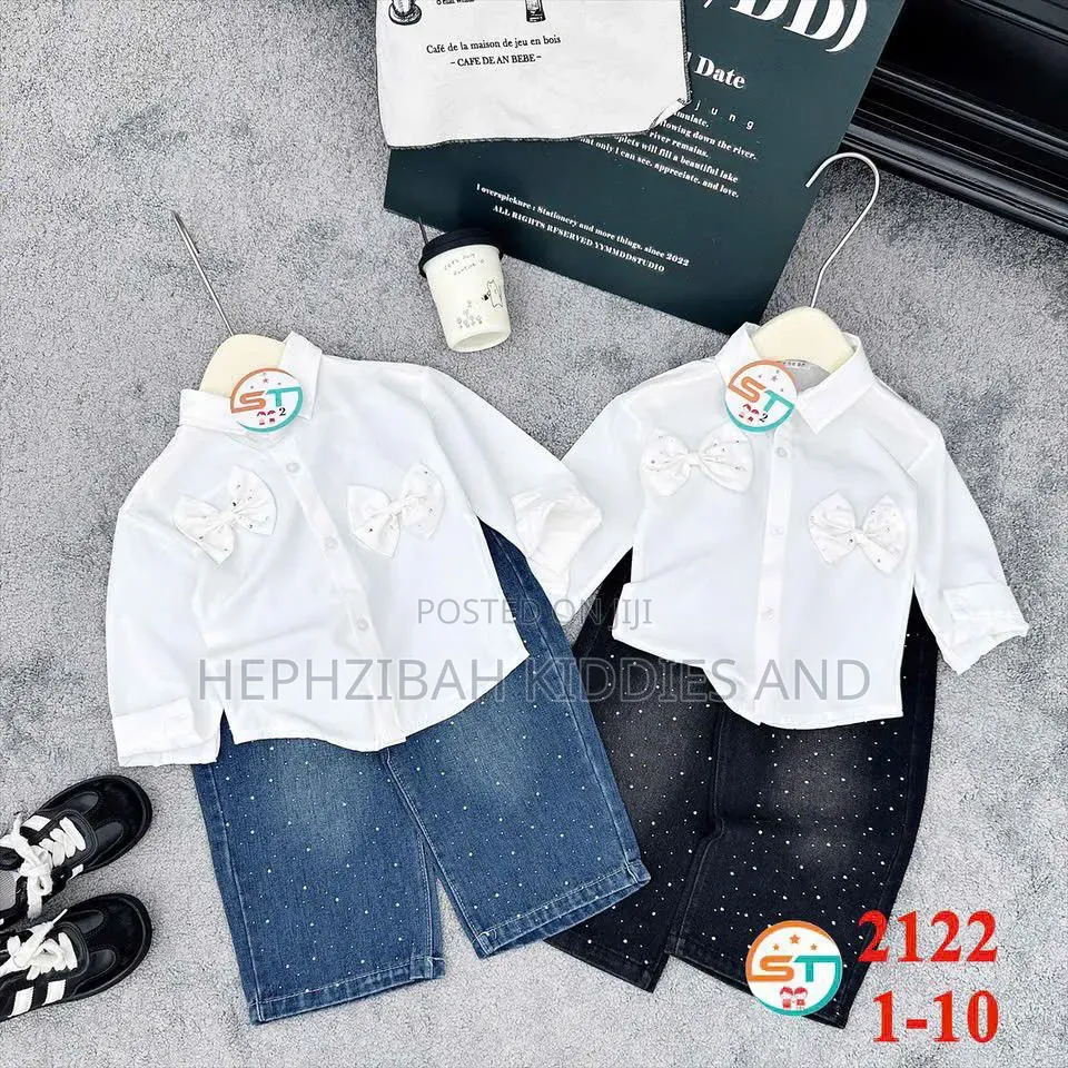 2pcs Shirt and Jean