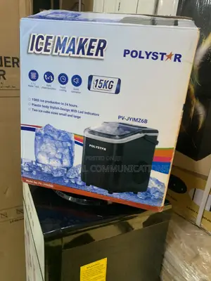 Polystar Ice Maker 15KG – Ideal for Refreshments at Home and Work