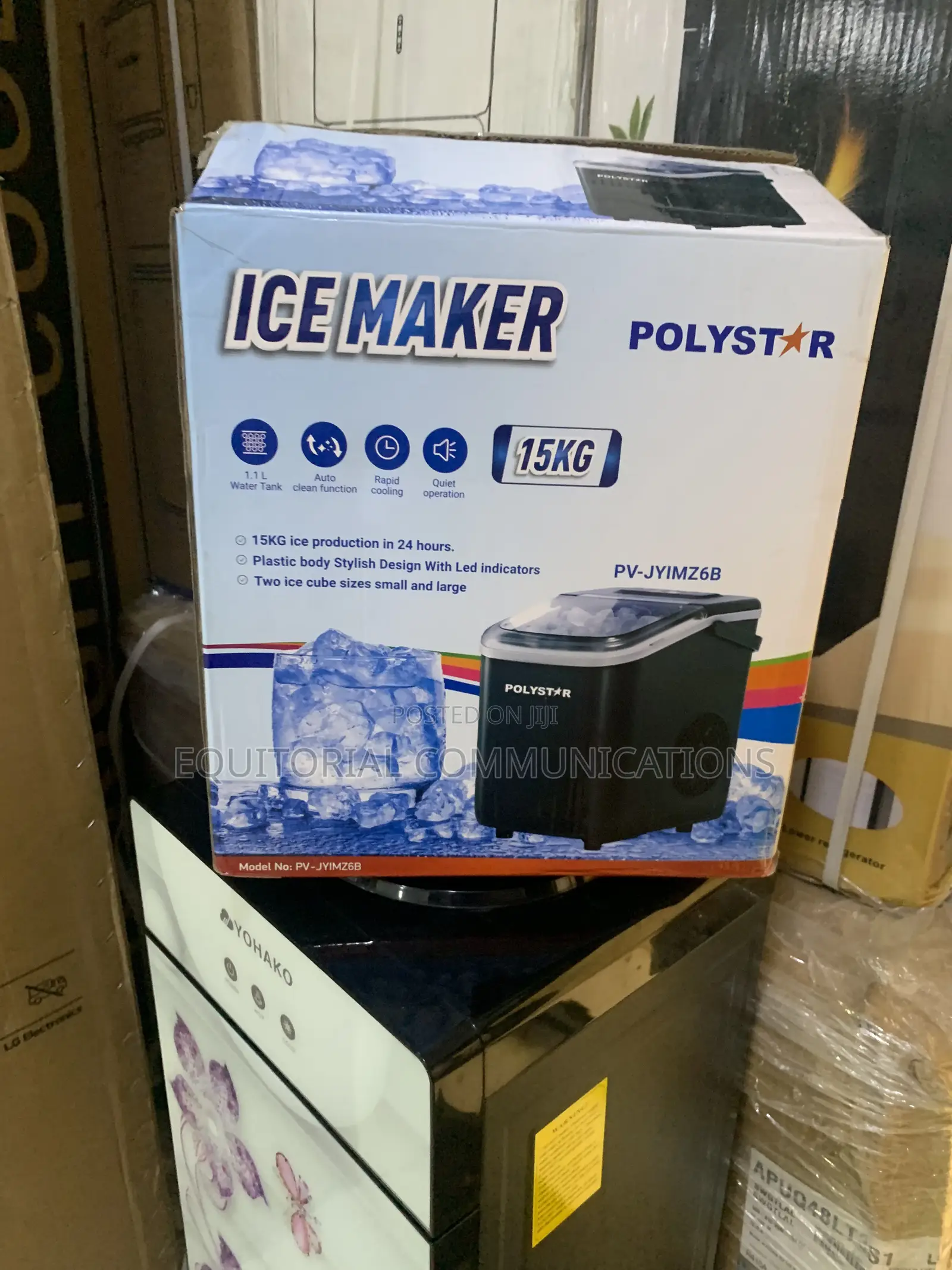 Polystar Ice Making Machine 15KG – Designed for Everyday Convenience