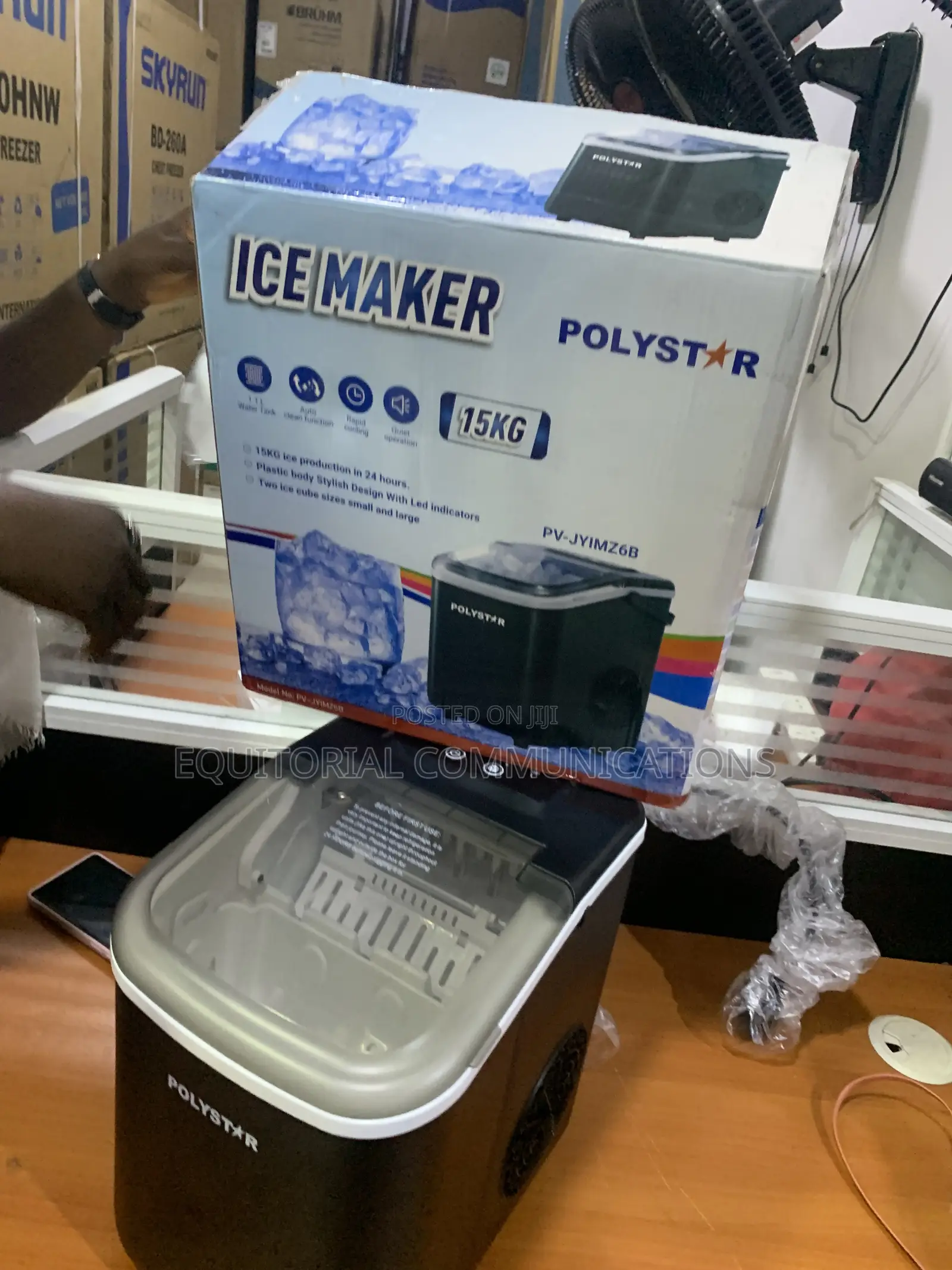 Polystar Ice Making Machine 15KG – Designed for Everyday Convenience