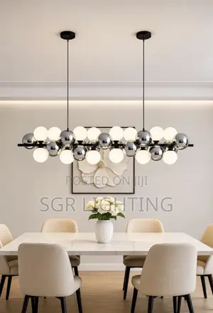 Luxury Chandelier With Glass Ball Suspenion Pendant Lamp Hanging Light