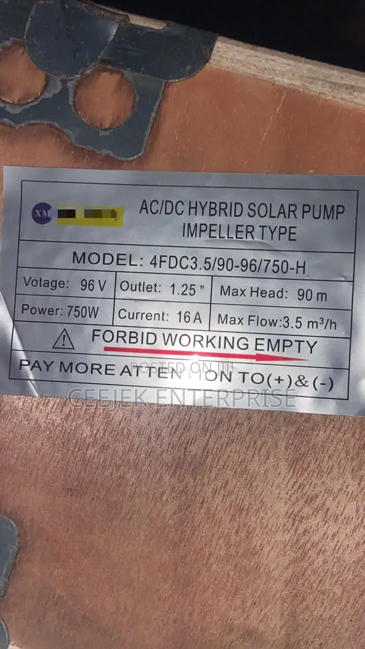 1hp a/C/D/C Solar Submersible Pump