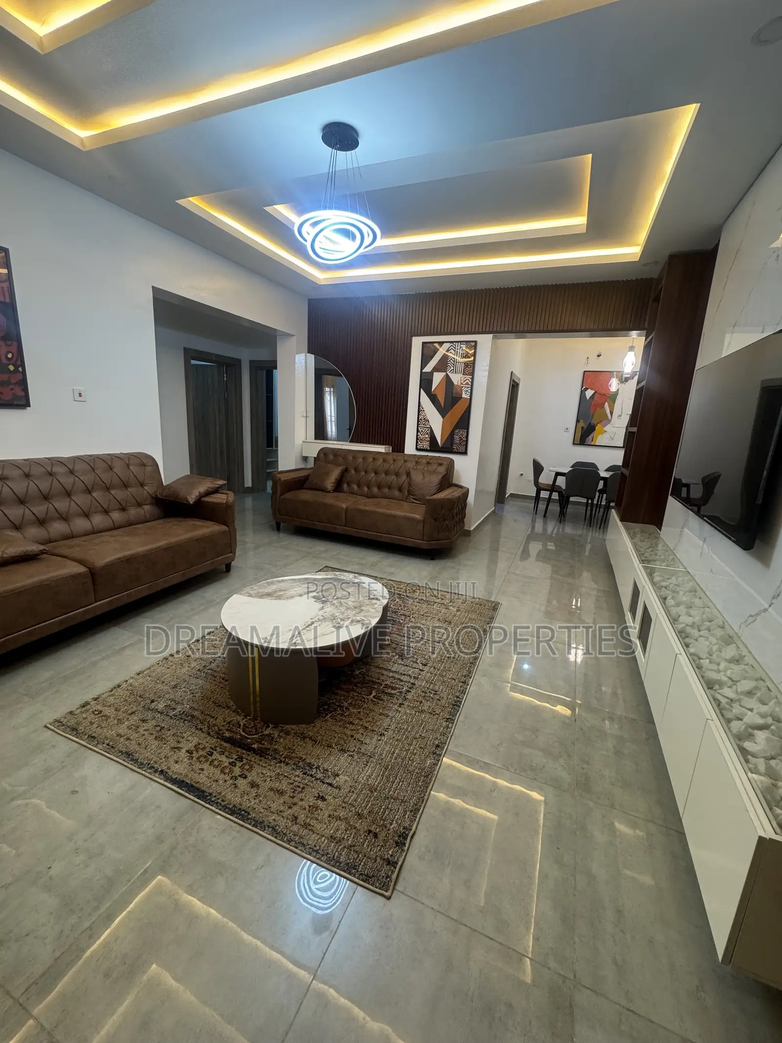 Furnished 3bdrm Apartment in Katampe for rent