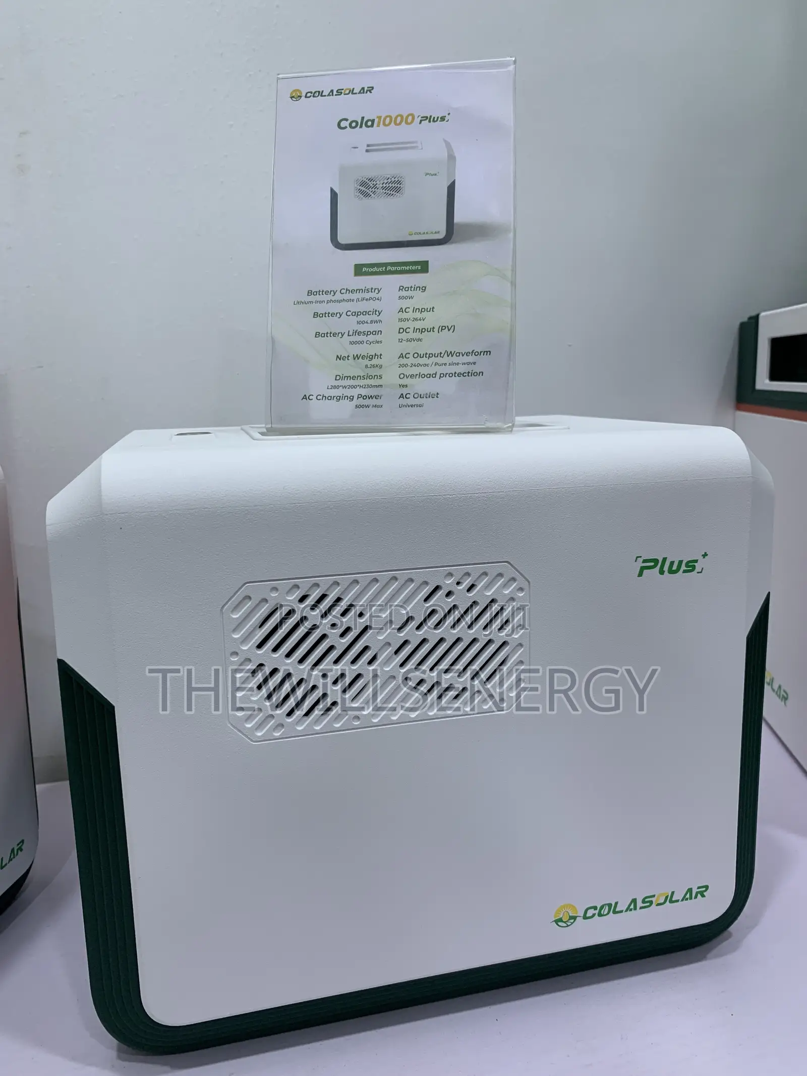 Cola1000plus 1kWh Solar Power Generator