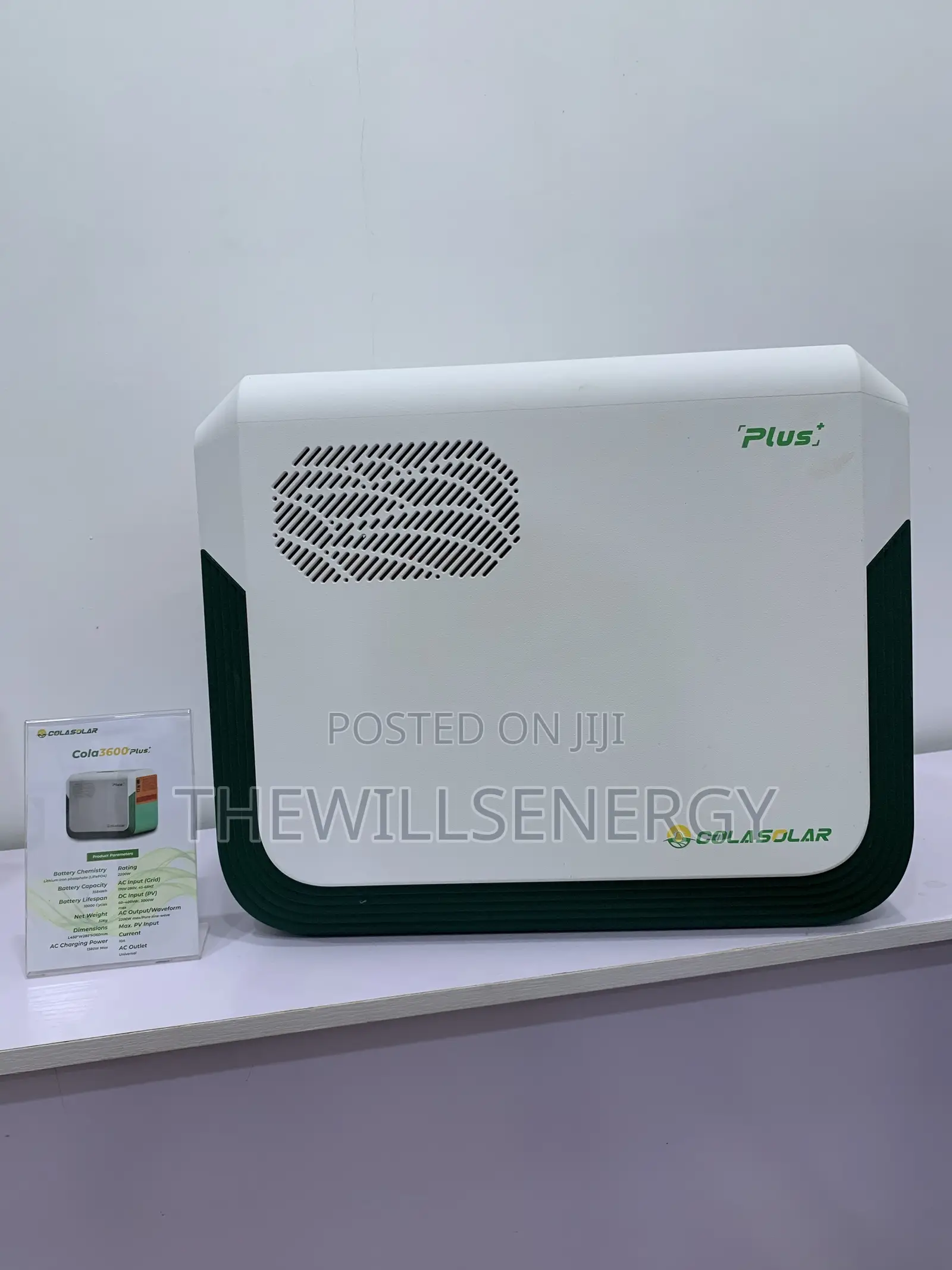 Cola3600plus 3.6kWh Solar Power Generator