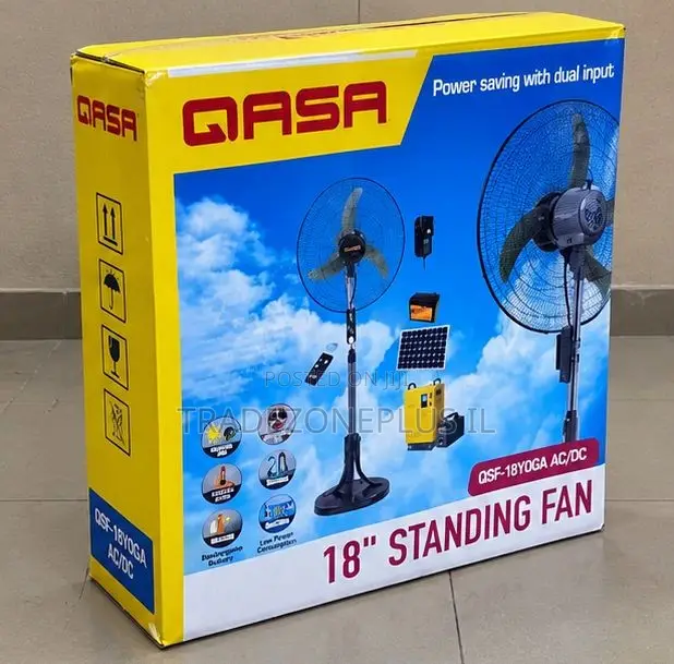 18 Inch QSF-18YOGA AC/DC Standing Fan by Qasa