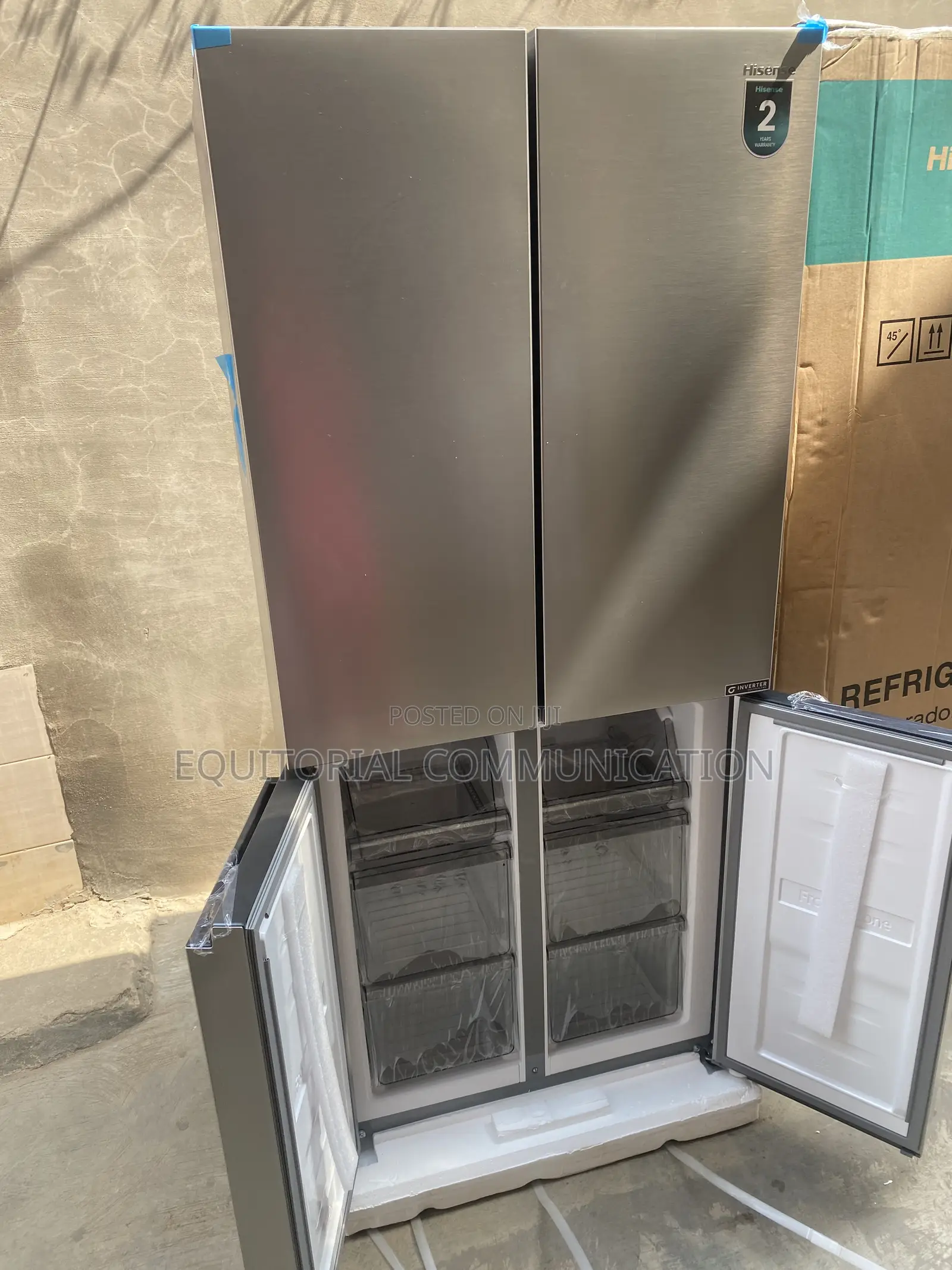Hisense RQ-54WC Side-by-Side Fridge With 392L Capacity INVERTER