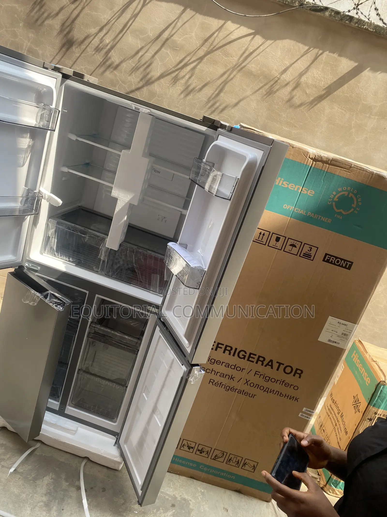 Hisense RQ-54WC 392L INVERTER Four-Door Refrigerator With LED Lighting