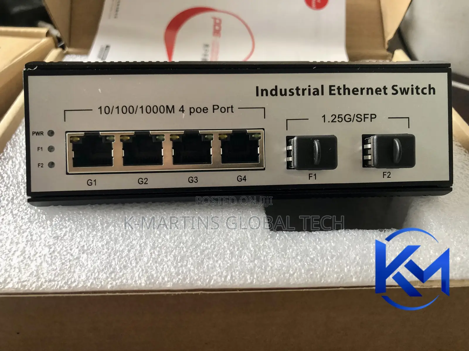 Industrial Gigabit Ethernet Switch 4 Port 2 SFP INDP4GE2SFP