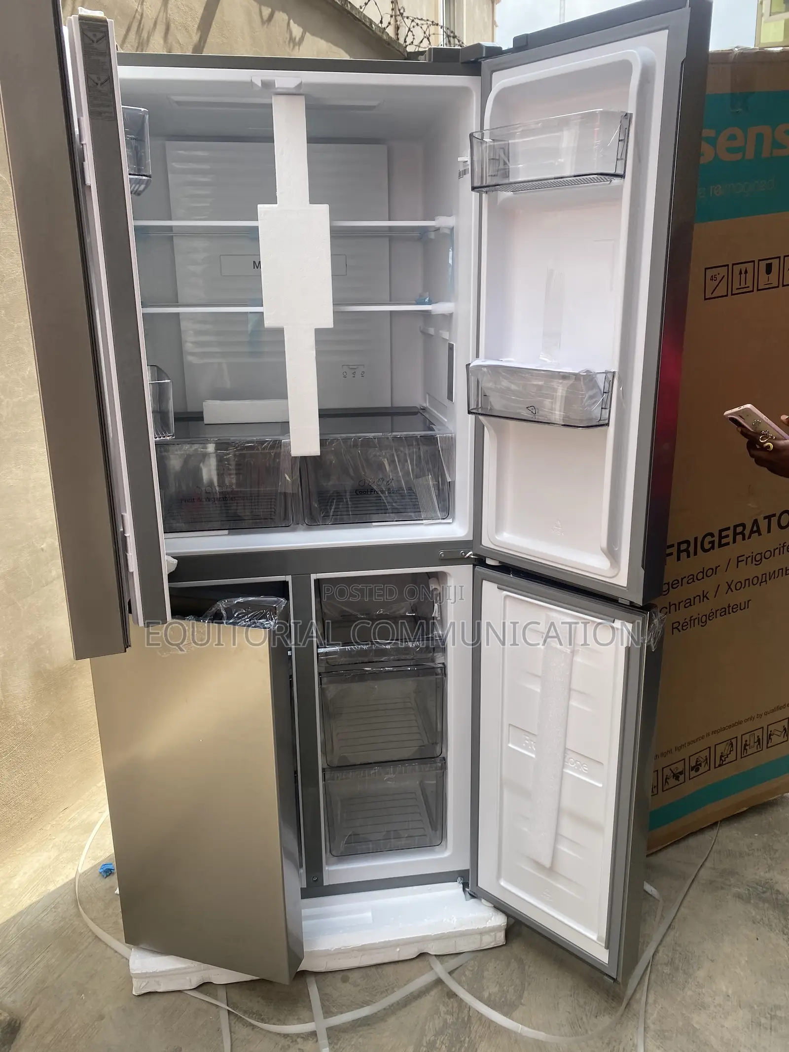 Hisense RQ-54WC 392L Four-Door Fridge With No-Frost Convenience