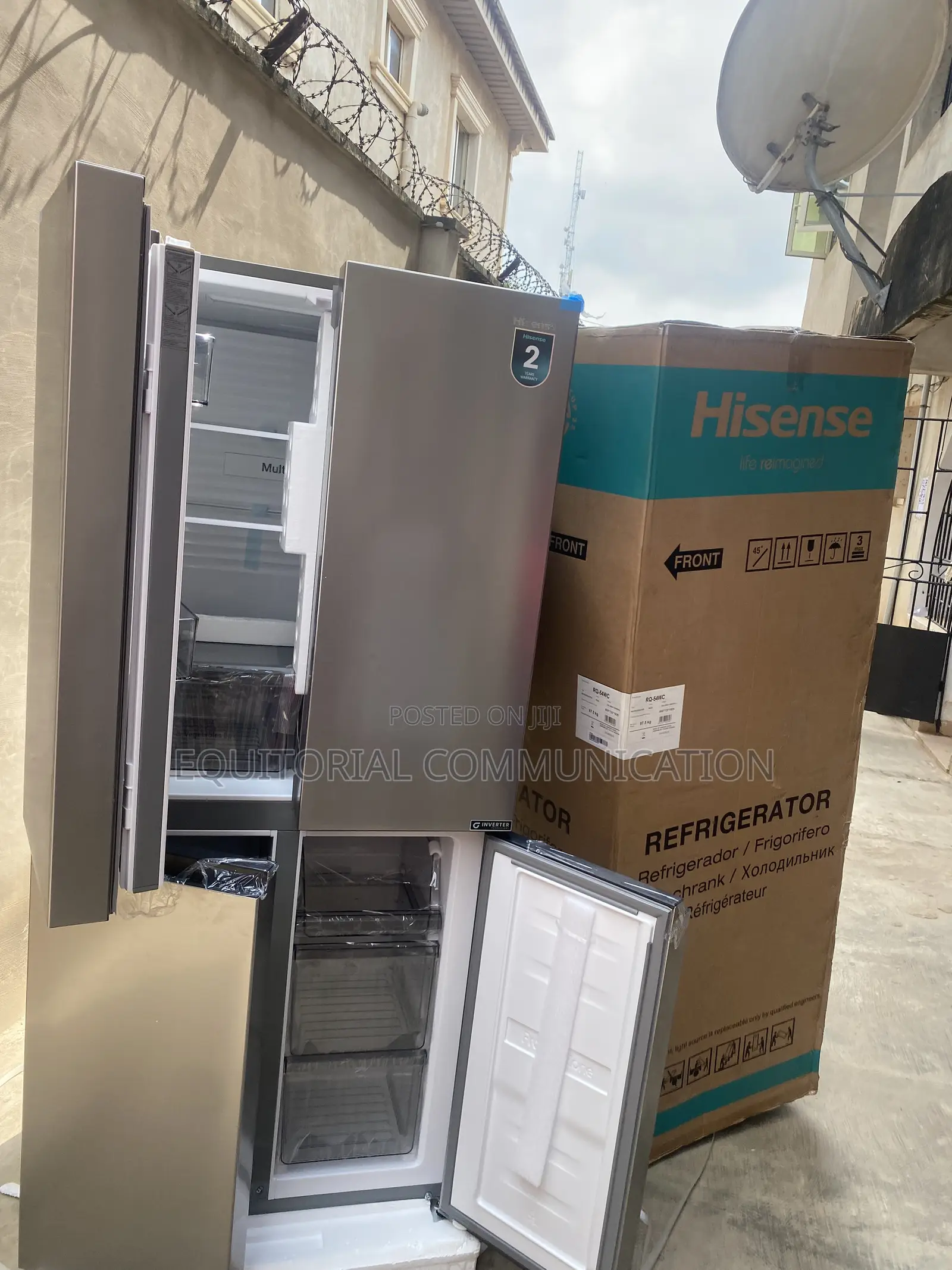 Hisense RQ-54WC 392L Four-Door Fridge With No-Frost Convenience