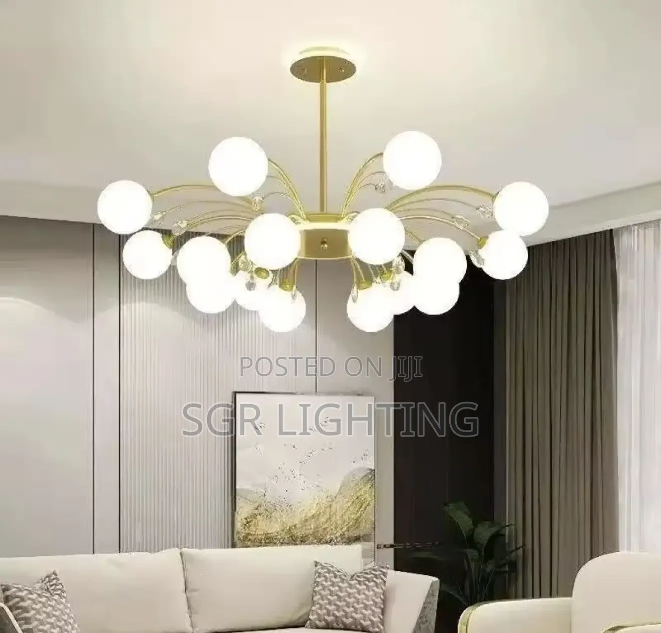 Nordic Creative Magic Chandelier Bean LED Pendant Light