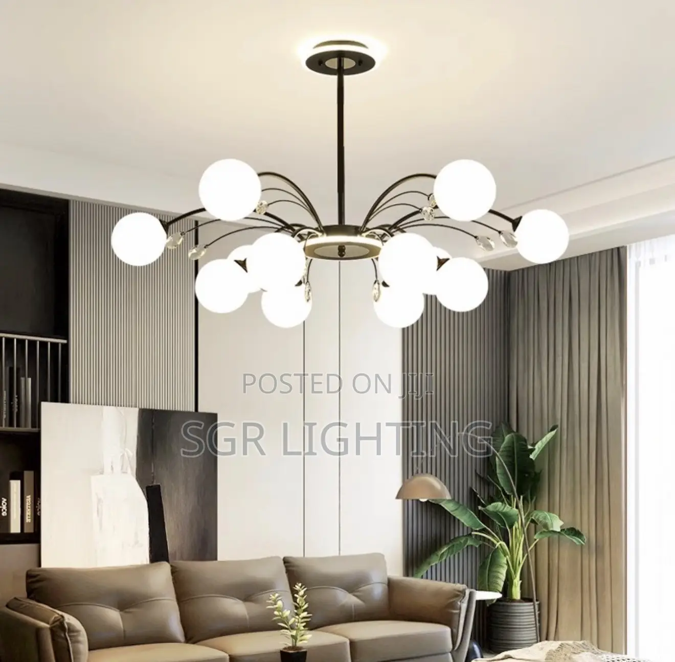 Nordic Creative Magic Chandelier Bean LED Pendant Light