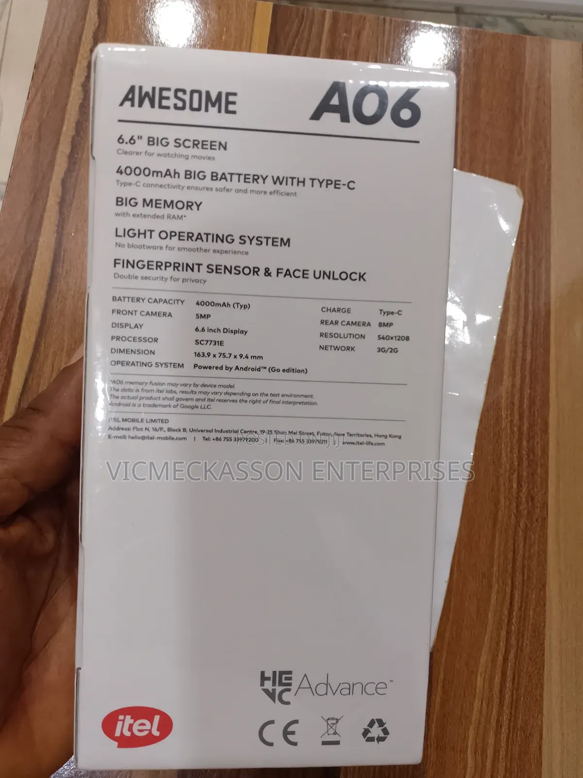 New Itel A06 32 GB Black