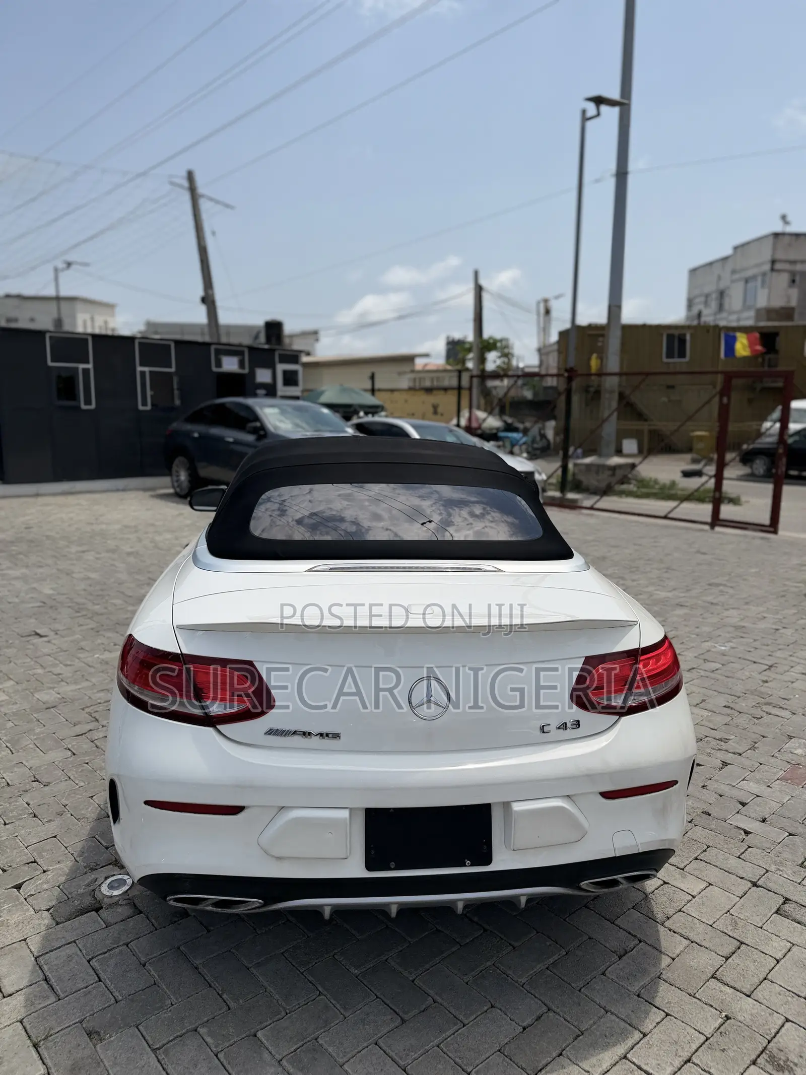 Mercedes-Benz C43 4Matic Cabriolet AWD (3.0L V6 9AM) 2017 White