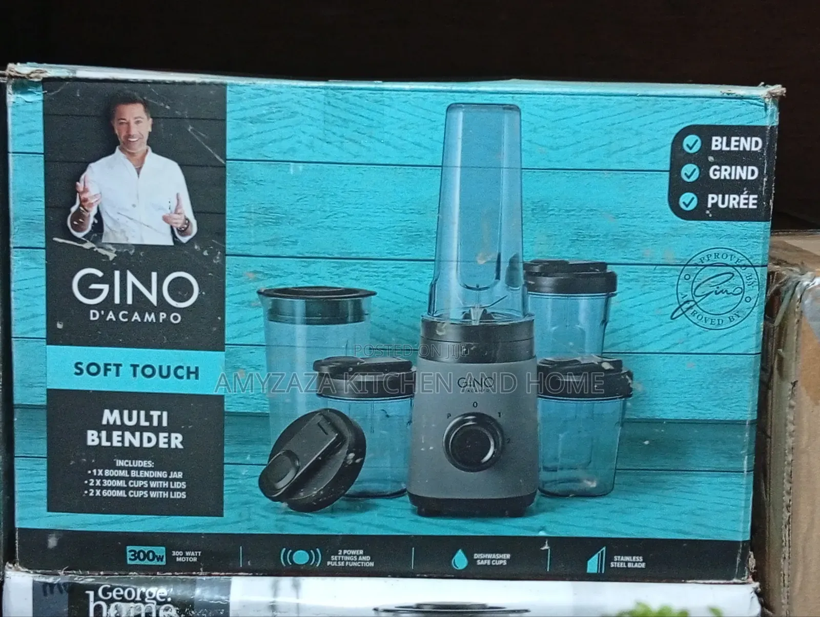 Gino d'Acampo 300W Soft Touch Multi Blender – C