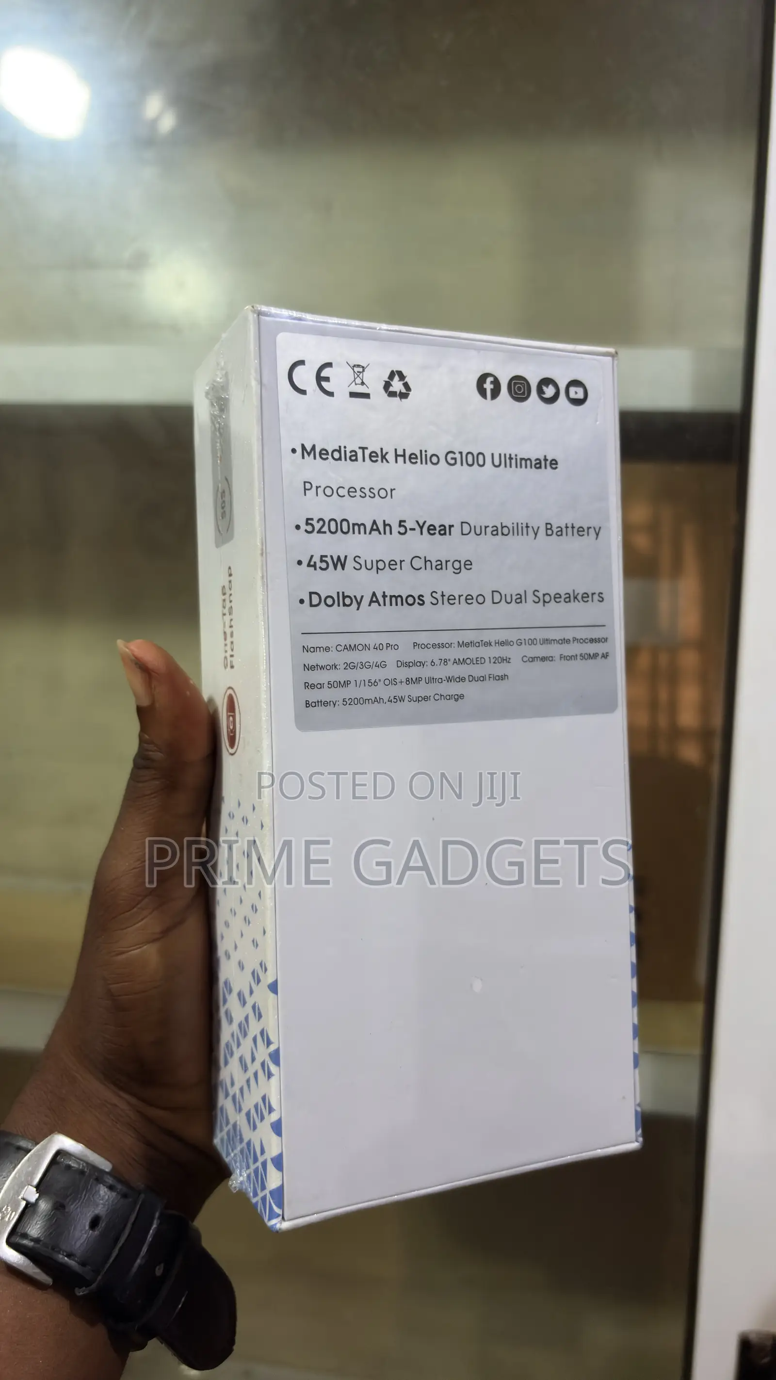 New Tecno Camon 40 Pro 4G 256 GB Blue