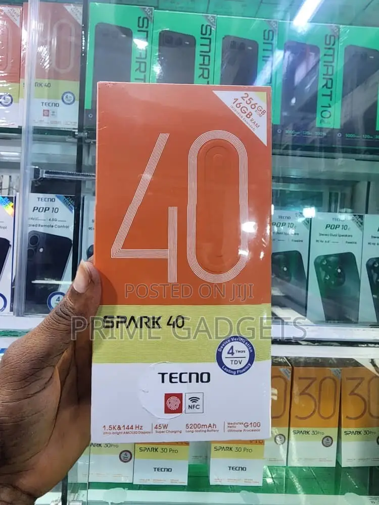 New Tecno Spark 40 256 GB Gray
