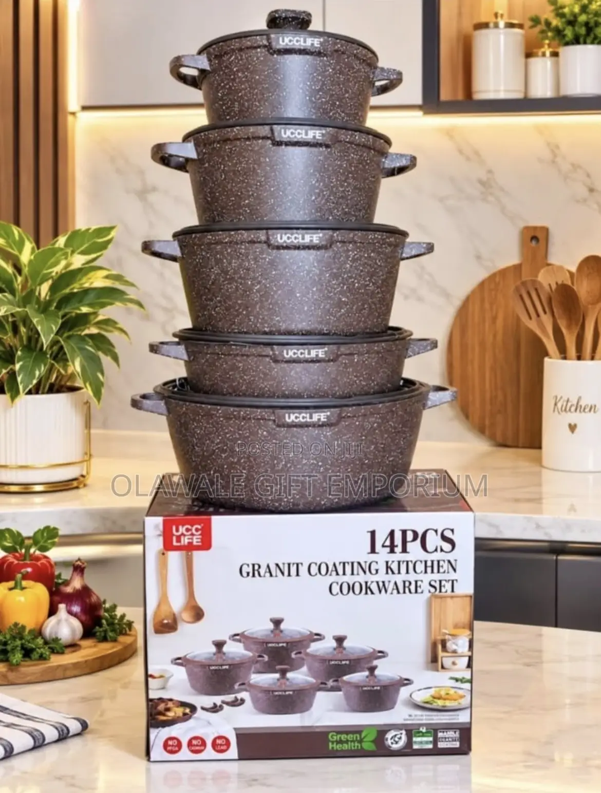 10pcs Granite Pot Set