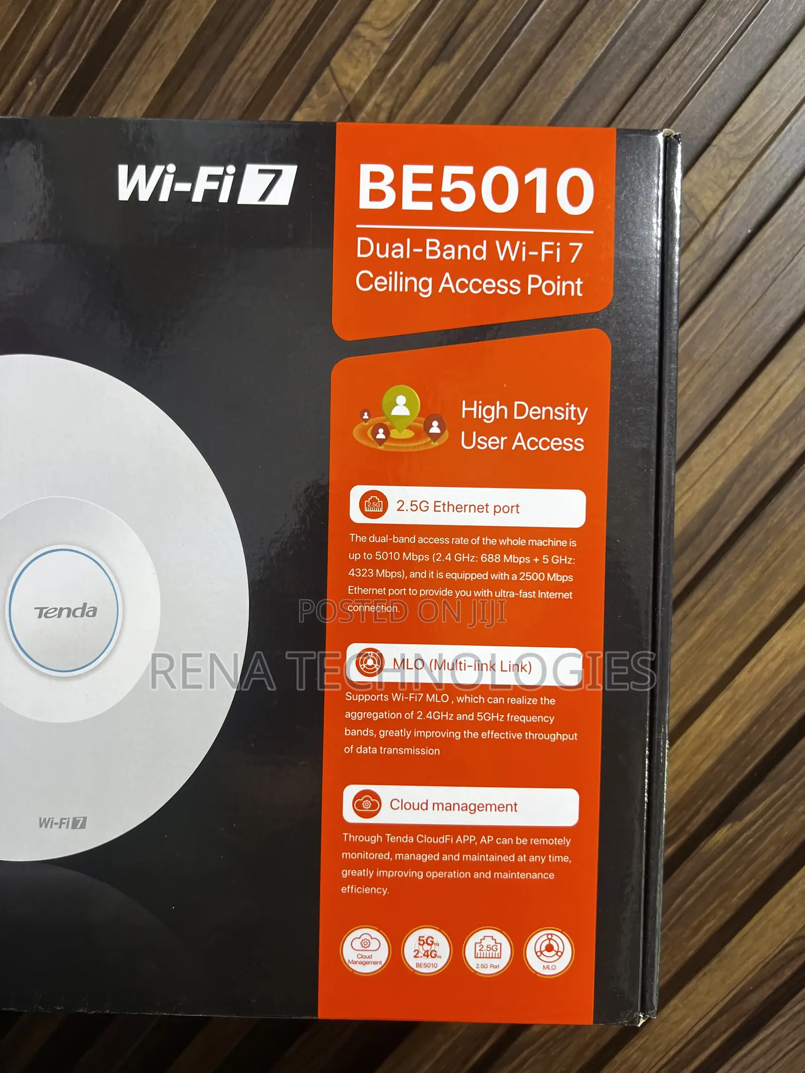 TENDA I36 BE5010 Dual-Band WiFi7 Ceiling Access Point
