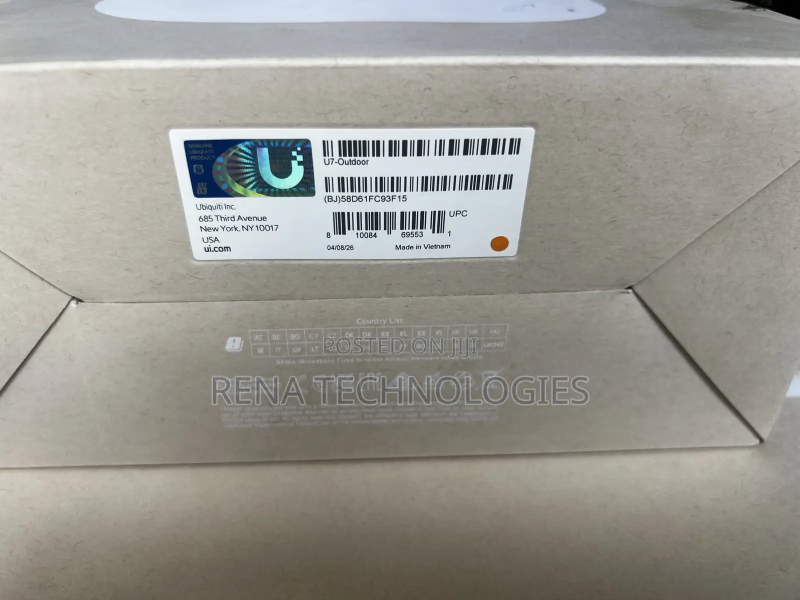Ubiq No Uiti UniFi U7 Outdoor Dual-Band Wi-Fi 7 Access Point