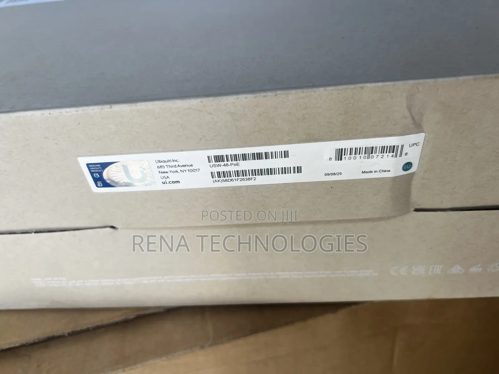 Ubiquiti UniFi USW-48-POE Network Switch Managed L2 Gigabit Ethernet