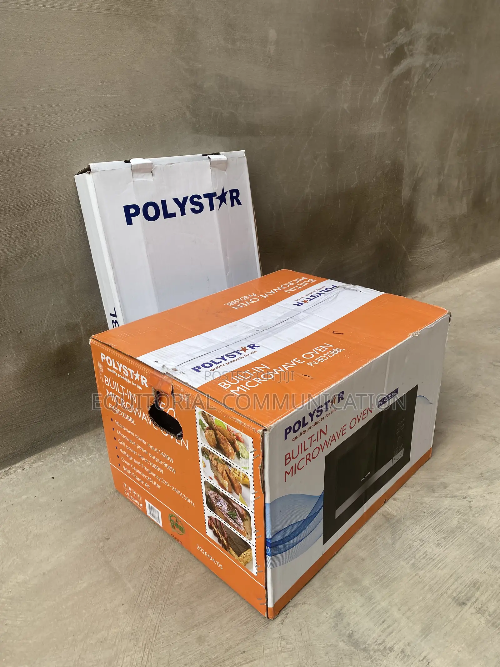 Polystar PV-BD25BBL 25L Built-in Microwave Oven With Grill