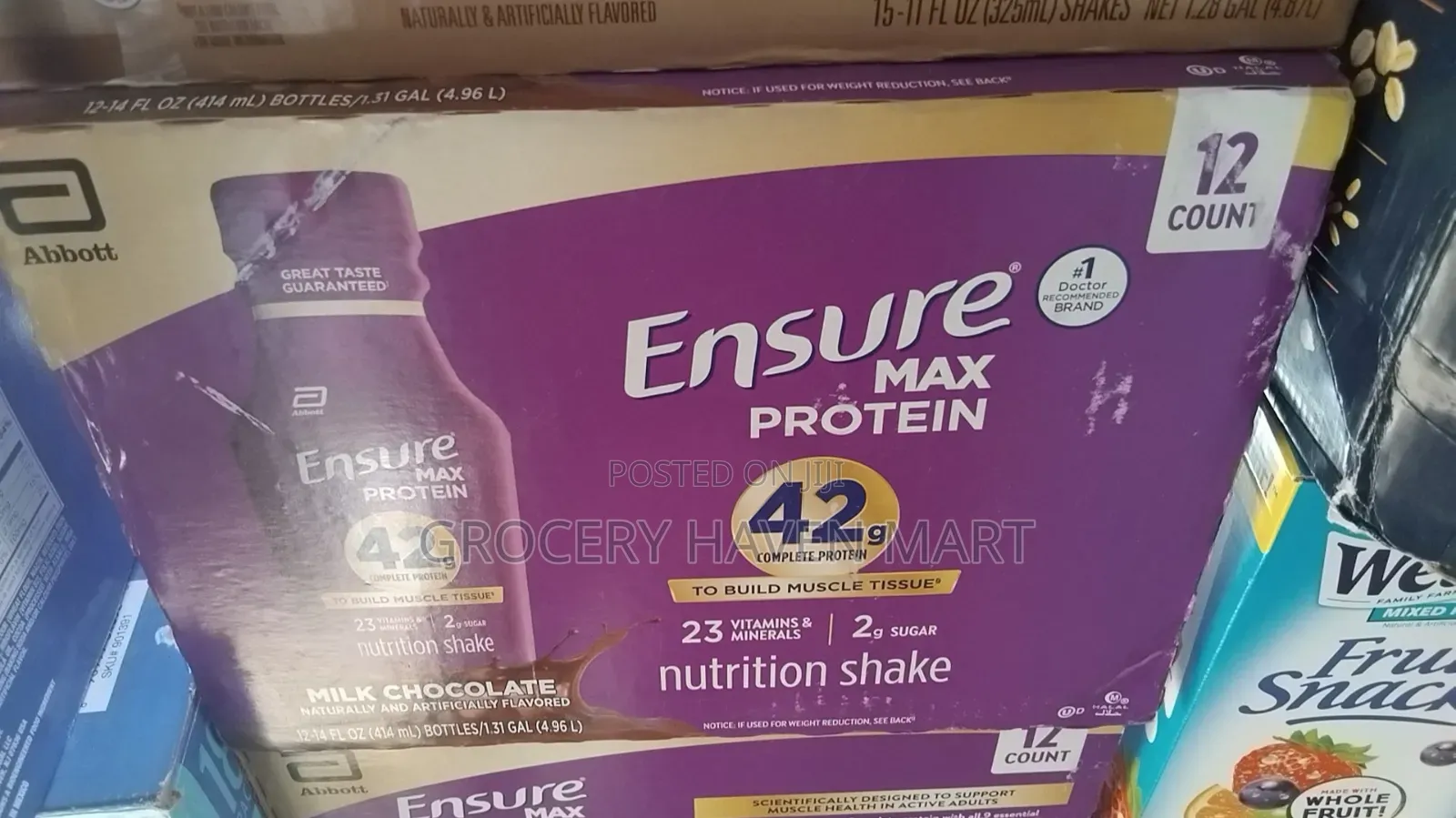 Ensure Max Protein Shake Milk Chocolate- 325ml 12- Pack