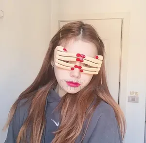 Hand Covering Sun Shades Irregular Pattern Unique Finger Eye Glasses