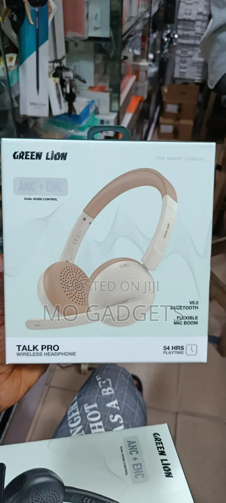 Brand New Green Lion Talk Pro Wireless Headphone (ANC + ENC) - 54 HRS