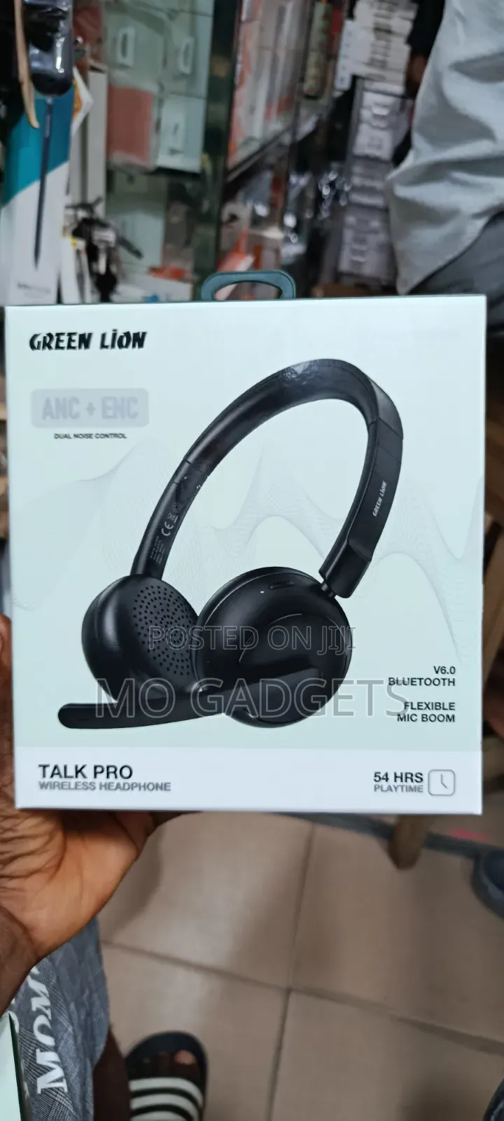 Brand New Green Lion Talk Pro Wireless Headphone (ANC + ENC) - 54 HRS